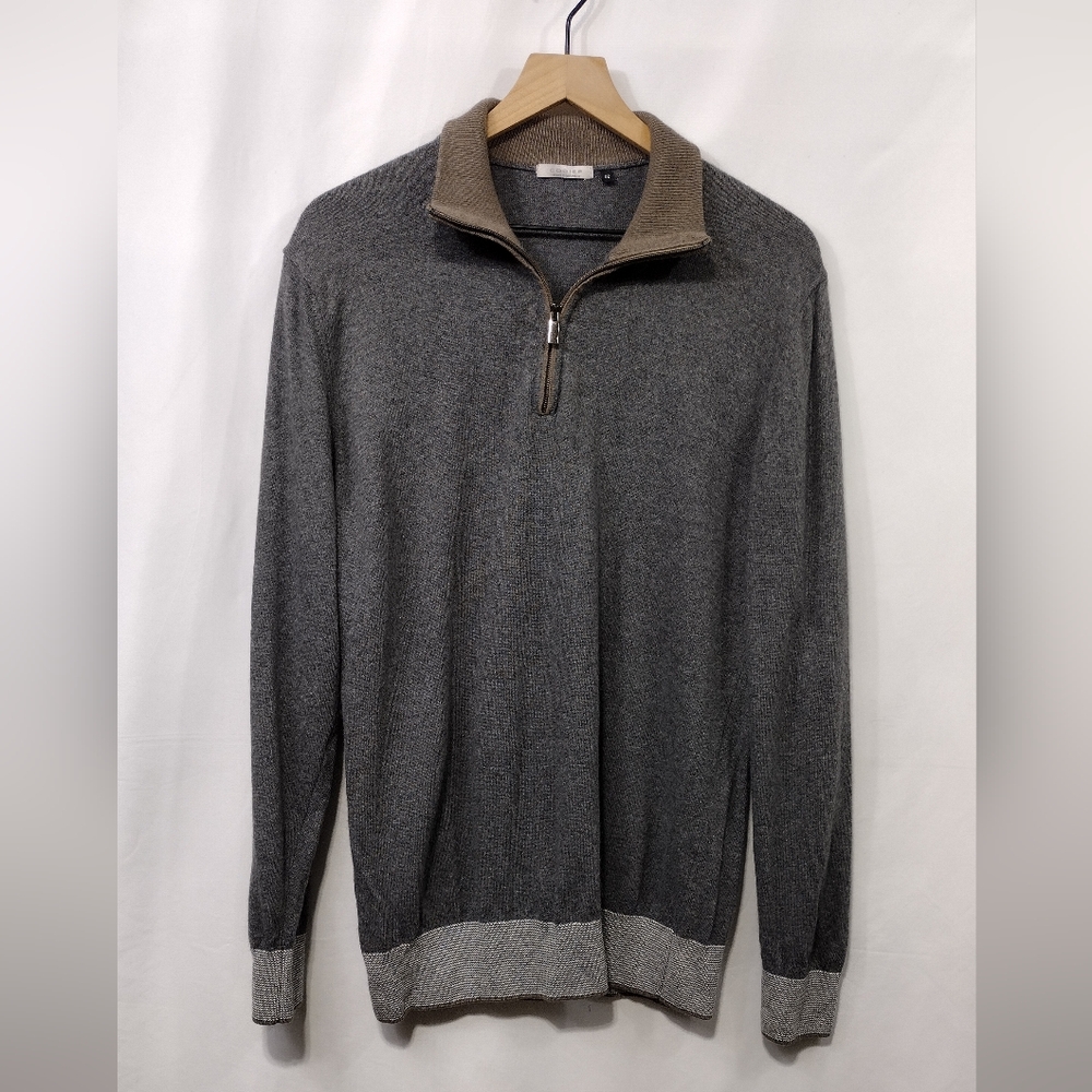 Codice Wool Cashmere Sweater Men's 52 Gray Casual Comfy Retro 90s Y2K Minimalist